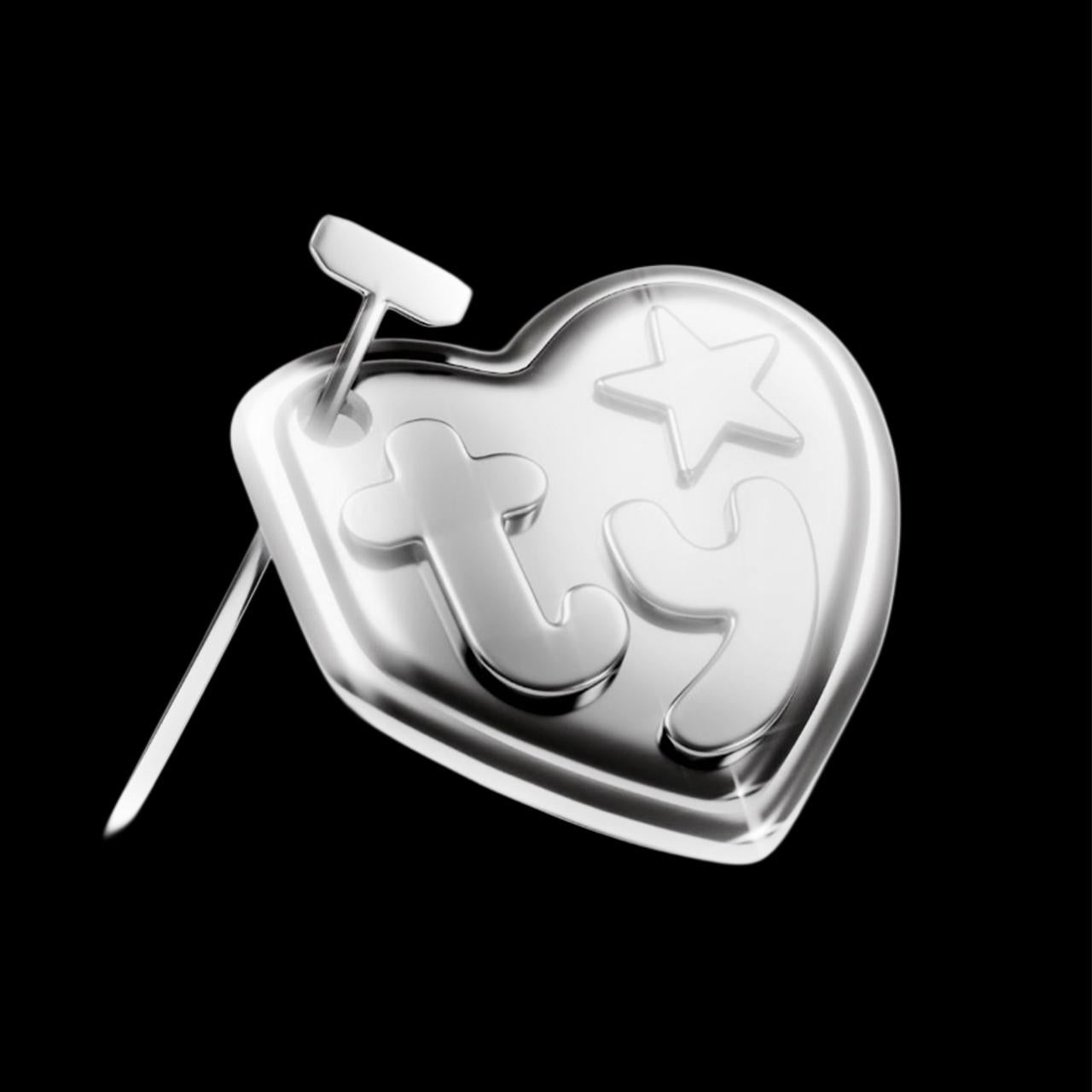 .925 BEANIE BEAR "TY" EARRING